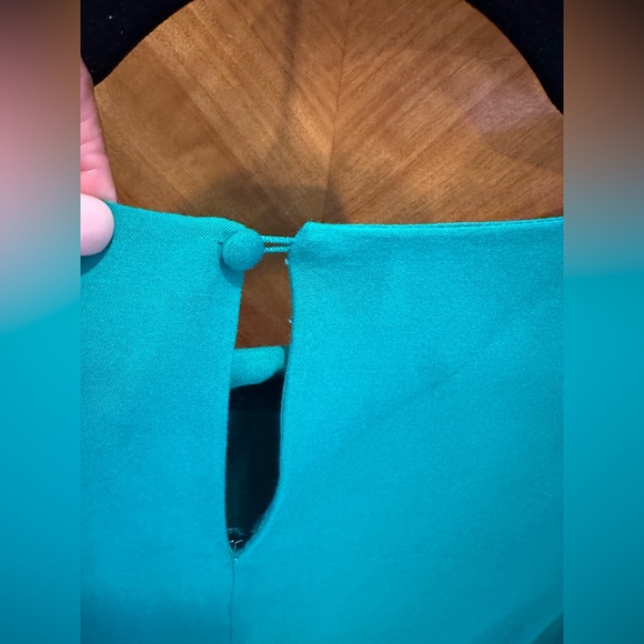 New Green Mango Knee Length Dress Sz 12 - Picture 4 of 5